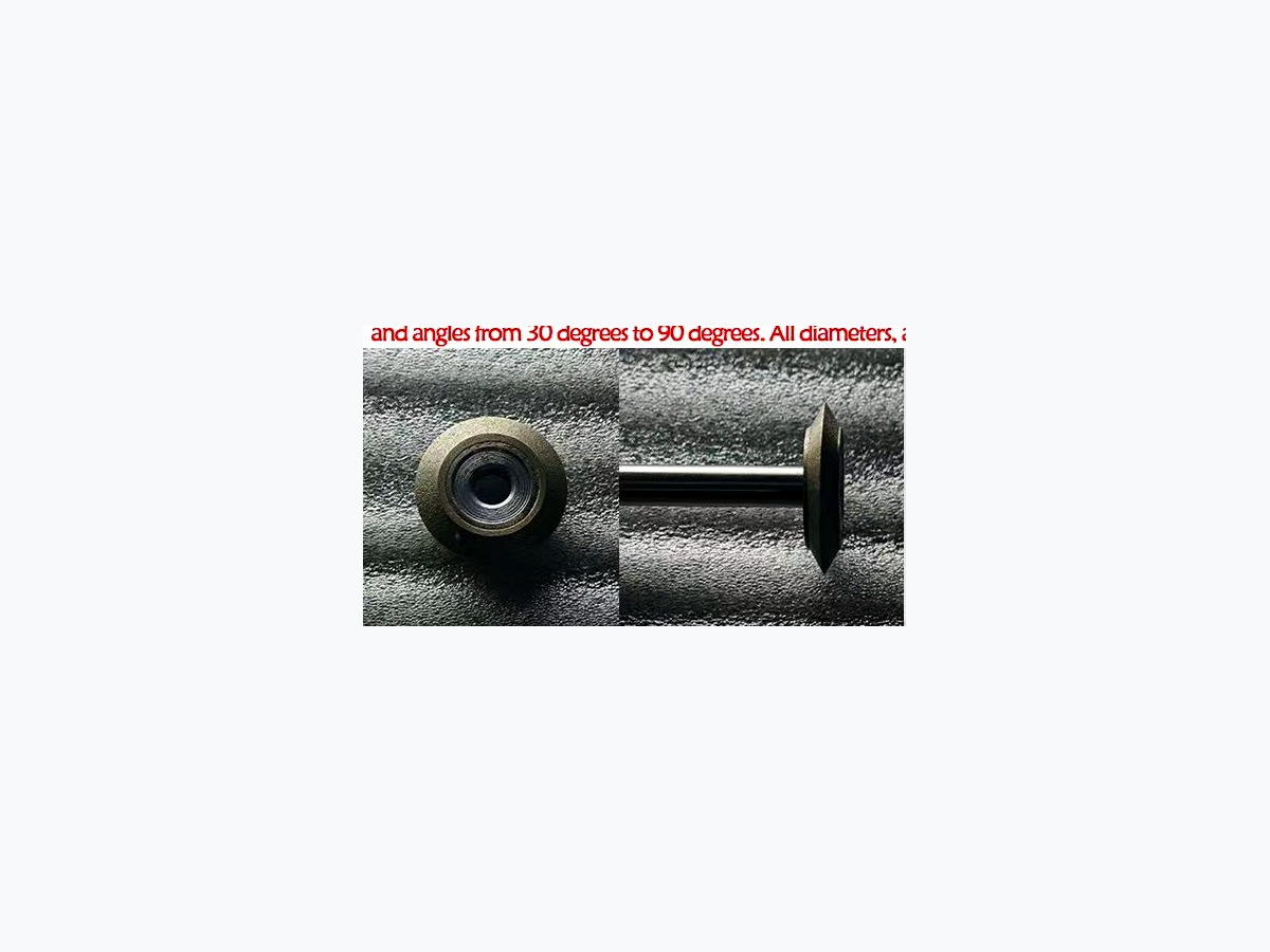 Pointed gemstone grinding wheel