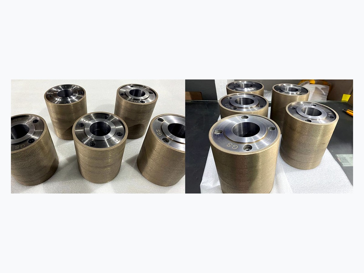 Custom superabrasive grinding wheel