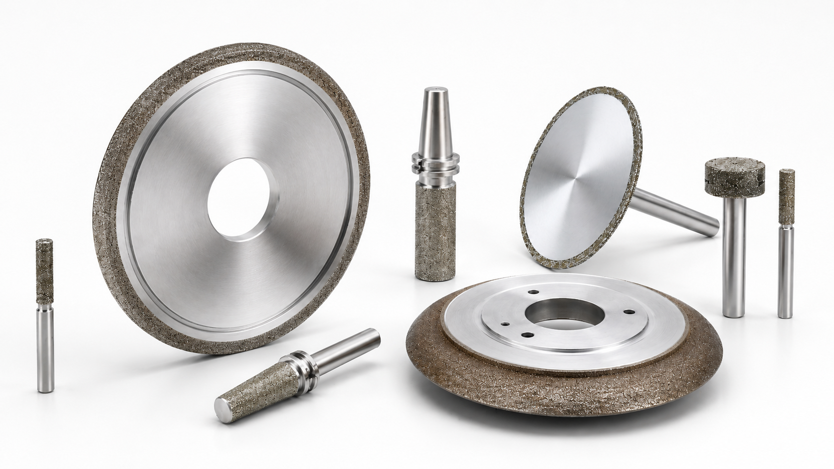 Diamond and CBN grinding wheels in multiple sizes and profiles