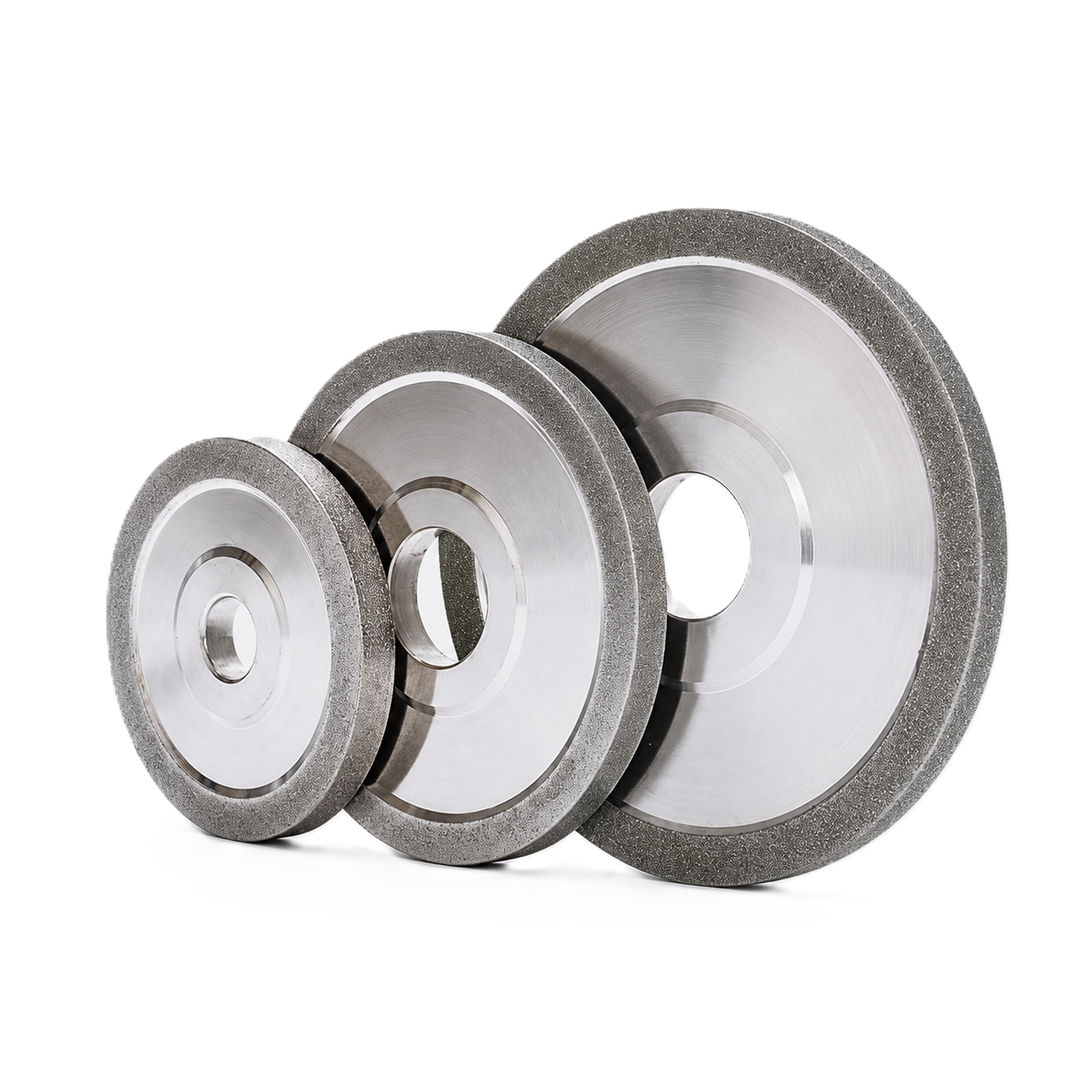 Diamond grinding wheels in three sizes